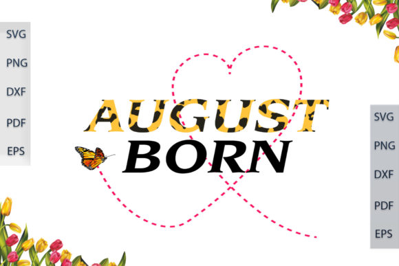 August Born in Leopard Font Gift Ideas Review